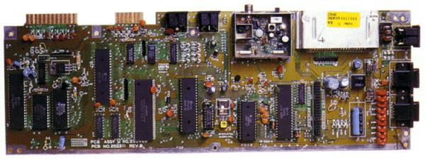 [Picture of new, short C64 board with color RAM in MMU, 35k JPEG]